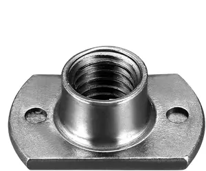 M8 Tab Base UNC Carbon Steel Machine Screw 2 Projection Grey Weld Nuts