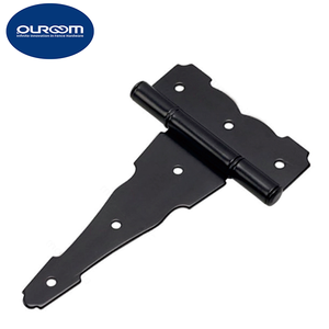 مفصلة على شكل حرف T من الفولاذ الأسود العالمي للخدمة الشاقة بتصميم عصري للسياج والبوابة الخشبية - Product Image 1