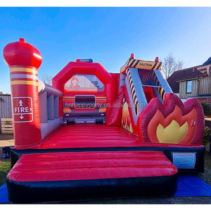 Xe cứu hỏa nhảy bé nhảy <span class=keywords><strong>Bouncer</strong></span> castillo inflable <span class=keywords><strong>Inflatable</strong></span> nhà hupfburg với Slide - Product Image 1