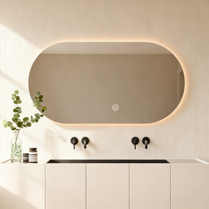 Accesorios de <span class=keywords><strong>Baño</strong></span> de Diseño Moderno, <span class=keywords><strong>Espejo</strong></span> de <span class=keywords><strong>Baño</strong></span> LED con Función Antivaho y Atenuación de Luz, para Hoteles y Hogares - Product Image 1