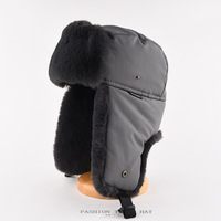 Nouvelle casquette de ski Lei Feng imperméable en PVC à 6 panneaux pour homme, doublée polaire, épaisse et chaude, anti-froid, avec protection des oreilles pour l'extérieur