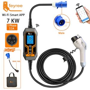 Chargeur EV portable réglable 7KW 32A Type 1 avec câbles de prise CEE 3 broches J1772 - Product Image 6