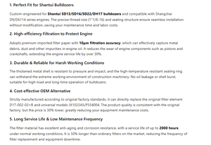 Filtro de Aceite D17-002-02 para <span class=keywords><strong>Bulldozer</strong></span> <span class=keywords><strong>Shantui</strong></span> SD13 <span class=keywords><strong>SD16</strong></span> SD22, Repuestos - Product Image 5