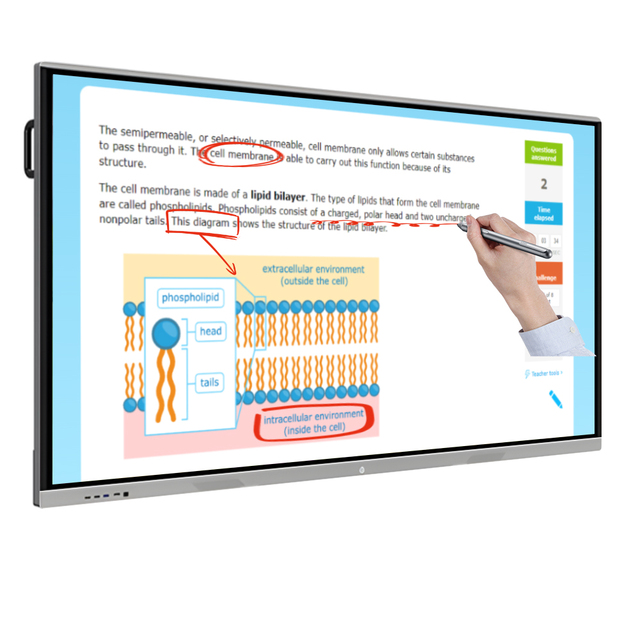 65 75 85 LCD Smart Interactive Panel Smart Display Whiteboard Meeting Smart Board Educational Interactive Screen for School