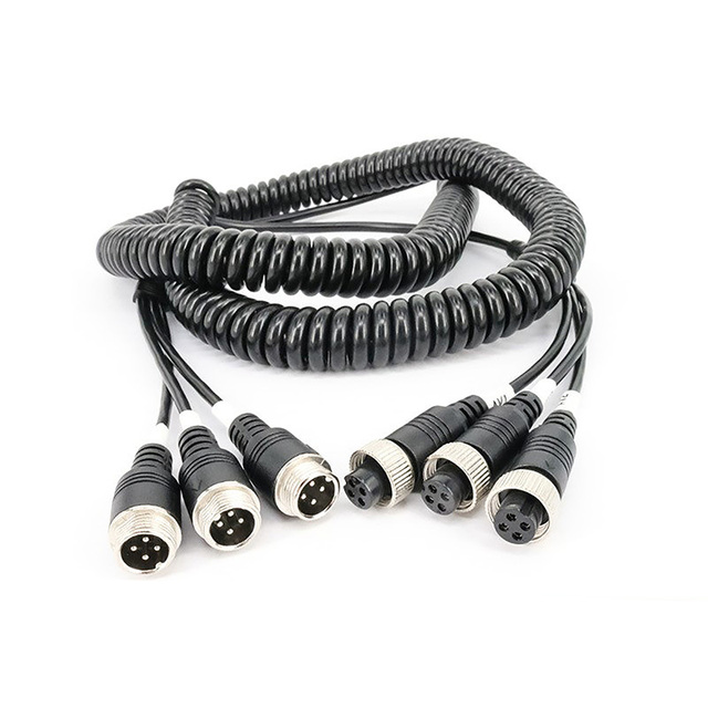 Telescopic 4P 3 to 3 Cable for Video Aviation Connector