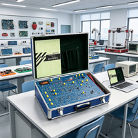 Boîte d'expérimentation de circuits analogiques avec générateur de signaux et alimentation CC pour kit de laboratoire d'électronique analogique universitaire