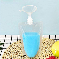 Sac d'emballage de boissons en plastique Offre Spéciale, Logo imprimé personnalisé, fond plat stratifié, jus liquide, boisson, pochette à bec