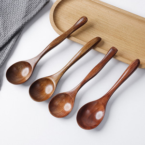 Cuillère à soupe <span class=keywords><strong>en</strong></span> <span class=keywords><strong>bois</strong></span> Cuillère à thé Nanmu Café Dessert Café Thé <span class=keywords><strong>Miel</strong></span> Cuillère à mélanger - Product Image 2