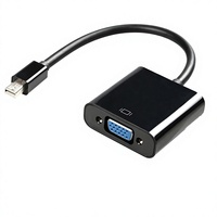 Câble adaptateur Mini DisplayPort vers VGA pour ordinateurs compatibles Thunderbolt, convertisseur pour projecteurs et moniteurs avec conducteur à âme en cuivre