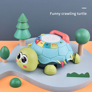 Jouets éducatifs pour enfants tortue multifonctionnelle rampante à musique tambour musical jouet conteur <span class=keywords><strong>d</strong></span>'histoires pour bébé - Product Image 3