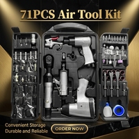 Kit d'outils à chocs pneumatiques en aluminium OBBL 7295T avec coffret rigide et jeu de douilles mécaniques OEM
