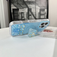 Coque de téléphone 3D avec fleurs et paillettes, motif papillon, anti-chute, pour ZTE Blade V80 V70 V60, coque de protection tendance pour filles