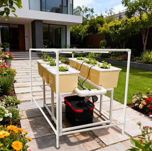 Système hydroponique complet de petite taille, design seau hollandais avec irrigation goutte à goutte <span class=keywords><strong>pour</strong></span> la culture de légumes à la maison et au jardin en serre - Product Image 4