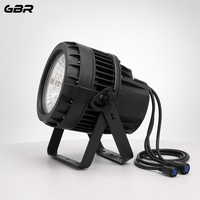 Projecteur LED Zoom Par en aluminium étanche IP65 19x10W RGBW 4-en-1 avec contrôle individuel de l'anneau DMX512 CRI80 pour éclairage de scène extérieur et mariages