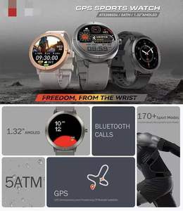 Montre connectée GPS d'extérieur 2026 pour femmes, AMOLED, étanche 5ATM, appels <span class=keywords><strong>iPhone</strong></span>, lampe de poche, sport, robuste, montre connectée pour femme, Mujer Donna - Product Image 5