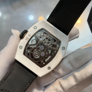 Luxury Men's Skeleton <b>Watch</b> White Ceramic Case Sapphire Crystal Automatic Mechanical Sport Designer Wristwatch High Quality - Product Image 4