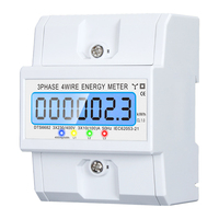 Compteur d'énergie électronique triphasé 4P personnalisé avec communication, précision classe 1.0, courant max. 100A, affichage LCD