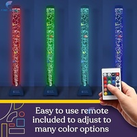 Columna de Agua Acrílica Ecológica de Alta Calidad con Luces LED RGB, Tubo de Burbujas Sensoriales, Tamaño Personalizable, Decoración para el Hogar