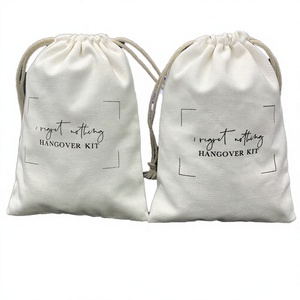 Sac Cadeau à Cordon en Coton et Lin pour Cosmétiques et Shampoings, Pochette de Maquillage en Mousseline de Coton Bio – Grande Vente - Product Image 4