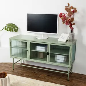 Nouveau Design nordique meubles de salon acier verre rangement buffet meuble TV