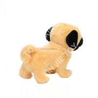 Jouet pour chien en peluche rembourré de coton PP, jouet pour chien en peluche personnalisable, jouet en peluche simulé en forme de chiot avec OEM ODM