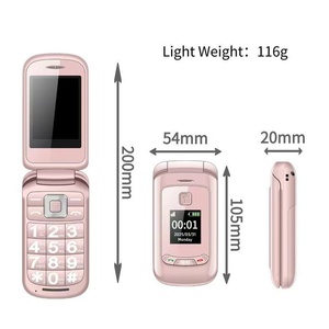 <span class=keywords><strong>Téléphone</strong></span> portable à clapet double écran ultra-fin, neuf, pour seniors, <span class=keywords><strong>avec</strong></span> touche SOS, double SIM 2G GSM, appareil photo 2MP, écran LED - Product Image 4