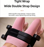 Ceinture de poussée de hanche durable avec double boucle pour haltères, kettlebells et plaques de poids, pour femmes/hommes, équipement d'entraînement des fessiers