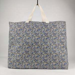 Bolsa de edredón de lona azul Manta de tela Bolsa de almacenamiento de vestido Tela con cremalleras Bolsas de almacenamiento de edredón grandes fuertes reutilizables - Product Image 4