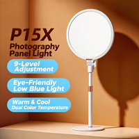 Panneau lumineux LED pour photographie, blanc, température de couleur réglable, pour maquillage, diffusion en direct, appel vidéo, lumière de beauté