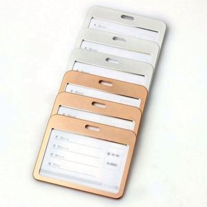 Wholesale Durable Fashion Aluminum Alloy Business <b>Card</b> ID <b>Card</b> <b>Holder</b> with Custom Logo - Product Image 4