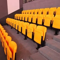 Siège de support fixe Chaise fixe Siège de stade en plastiqueSiège de gymnastique Chaise fixe pour centre d'entraînement de stade et théâtre