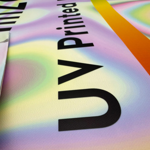 Tùy Chỉnh Dập Nổi UV In Ấn Biểu Ngữ Bóng Và Scarless Xách Tay Nylon Lưới Biểu Ngữ Chống Uv Cho Sử Dụng Ngoài Trời - Product Image 2