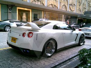 Ala posteriore <span class=keywords><strong>Spoiler</strong></span> posteriore in fibra di carbonio stile divertente per Nissan R35 GTR - Product Image 3