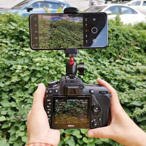 อุปกรณ์สตรีมมิ่ง กล้อง ตัวยึดโทรศัพท์แบบ Hot Shoe สำหรับกล้อง DSLR มิเรอร์เลส แบบปลดเร็ว วัสดุโลหะ สำหรับ Vlog และไลฟ์สตรีมมิ่ง - Product Image 1