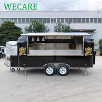 Wecare CE UL BBQ Mobile Kitchen Restaurant Hot Dog Beer Taco Fast Fully Equipped Food Truck Concession Food Trailer Foodtruck EU