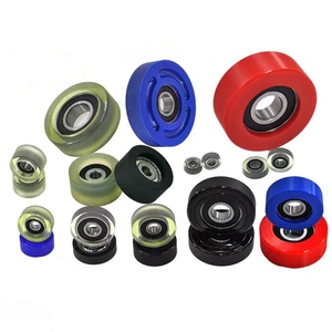 Pequeño cojinete de rueda de polea recubierto de poliuretano resistente al desgaste 604 608 8x28x7 4x16x5 6x26x10 <span class=keywords><strong>628</strong></span> - Product Image 2