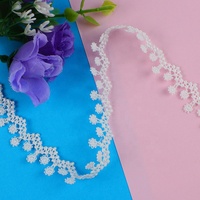 Déstockage : Accessoires en tissu dentelle brodée – Vente directe de rubans en polyester colorés, dentelle hydrosoluble pour textiles de maison 1 cm