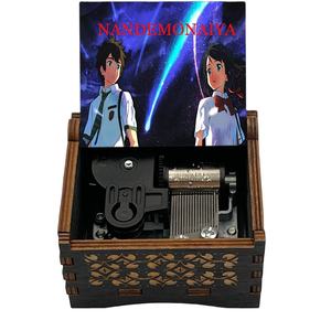 <span class=keywords><strong>Película</strong></span> de Anime tu nombre canción final Nandemonaiya caja de música melodía de lujo Aniversario de madera regalo de cumpleaños - Product Image 1
