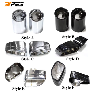 BMW X3 G01 X4 G02 G08 25i 28i 30i M40i 304 스테인리스 스틸 탄소 섬유 M 성능 머플러 팁에 대한 SYPES 자동차 배기 팁 - Product Image 2