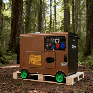 เครื่องกำเนิดไฟฟ้าดีเซล Jintai 5-15kVA AC เฟสเดียว 220V แบบเงียบพิเศษ พร้อมตัวเลือกความเร็วรอบหลายระดับ ระบบ ATS สตาร์ทอัตโนมัติ และสตาร์ทระยะไกล - Product Image 1
