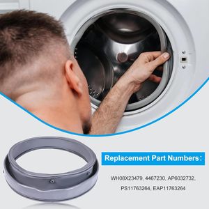 Joint d'étanchéité de porte de lave-linge WH08X23479, compatible avec les modèles GFWN1600J0WW, GFWN1600J1WW, GFW430SSM1WW, GFW450SSM1WW - Product Image 5