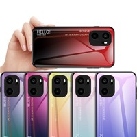 Étui de protection pour téléphone portable en verre trempé à dégradé de couleur de luxe, TPU souple, PC rigide pour OnePlus ACE6 ACE 6 5G
