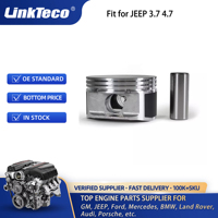 Linkteco 6 uds y 8 Uds pistones de motor con juego de anillos para Chrysler Dodge Jeep 3.7L 4.7L SOHC V8 16V 93,00mm 99-07 5012362AB 5012362AC