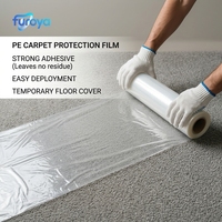 Rouleaux de film plastique HDPE souple de qualité industrielle pour la protection des tapis, la préservation, la rénovation et l'installation de revêtements de sol professionnels