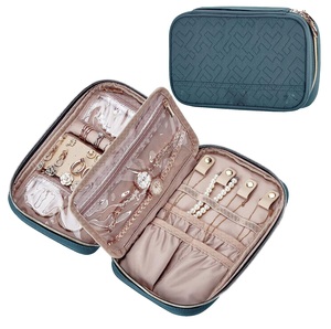 Organisateur de bijoux de voyage personnalisé avec logo OEM pour colliers, boucles d'oreilles, bagues et bracelets - Product Image 2