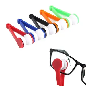 1PC Glasses Cleaning Brush Eye Microfiber Ultra-Clean Brush Trinket Wiping Tool Portable Keychain Cleaning Tools