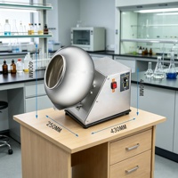 Machine de recouvrement de noix, graines, bonbons et snacks en acier inoxydable de qualité industrielle BY-300A pour l'industrie alimentaire et la boulangerie, haute capacité, facile à utiliser