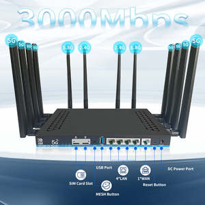 Enrutador CPE doméstico 5G 4G WIFI6 1000Mbps WAN 1000Mbps LAN con cable 3000Mbps Router 5g Router de tarjeta Sim - Product Image 1