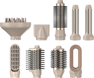Styler capillaire multifonctionnel pliable à batterie HQ Mixed Proc Discount, brosse à air chaud pour coiffer, boucler et lisser - Product Image 2