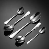 Ensemble de couverts occidentaux en acier inoxydable 304, 1010 pièces, cuillère à café, cuillère à soupe, couteau, fourchette, poli, cadeau d'entreprise, durable, moderne, minimaliste
